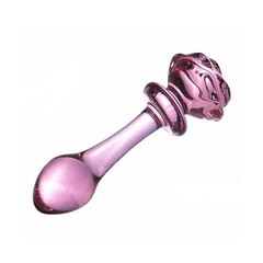 Anal dilator Pink Rose Glass reviews and discounts sex shop