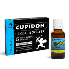 Maximize Your Sexual Performance with Cupidon 5 Erection Capsules & Tribulus 30ml oral drops reviews and discounts sex shop