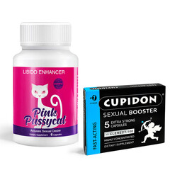 Maximize Your Sexual Performance with Cupidon 5 Erection Capsules + Pink Pussycat Desire-Enhancing Capsules for Women reviews and discounts sex shop