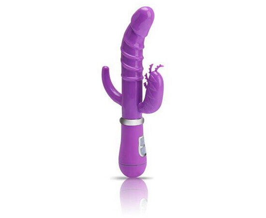 Triple vibrator Multi-speeds G Spot Dildo Purple reviews and discounts sex shop