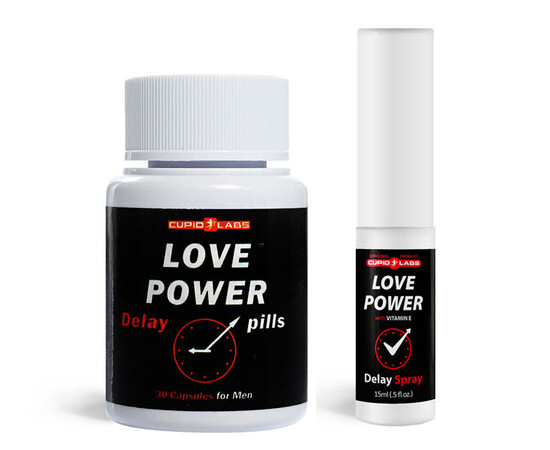 Love Power Delay Spray & Capsules Set reviews and discounts sex shop
