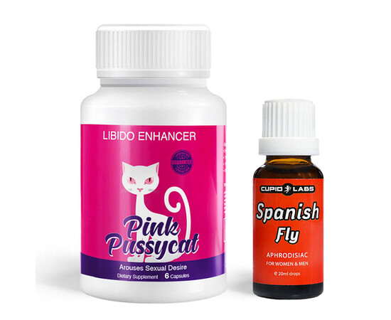 Spanish Fly Cupid 20ml - Desire-Enhancing Drops & Pink Pussycat - Desire-Enhancing Capsules for Women reviews and discounts sex shop